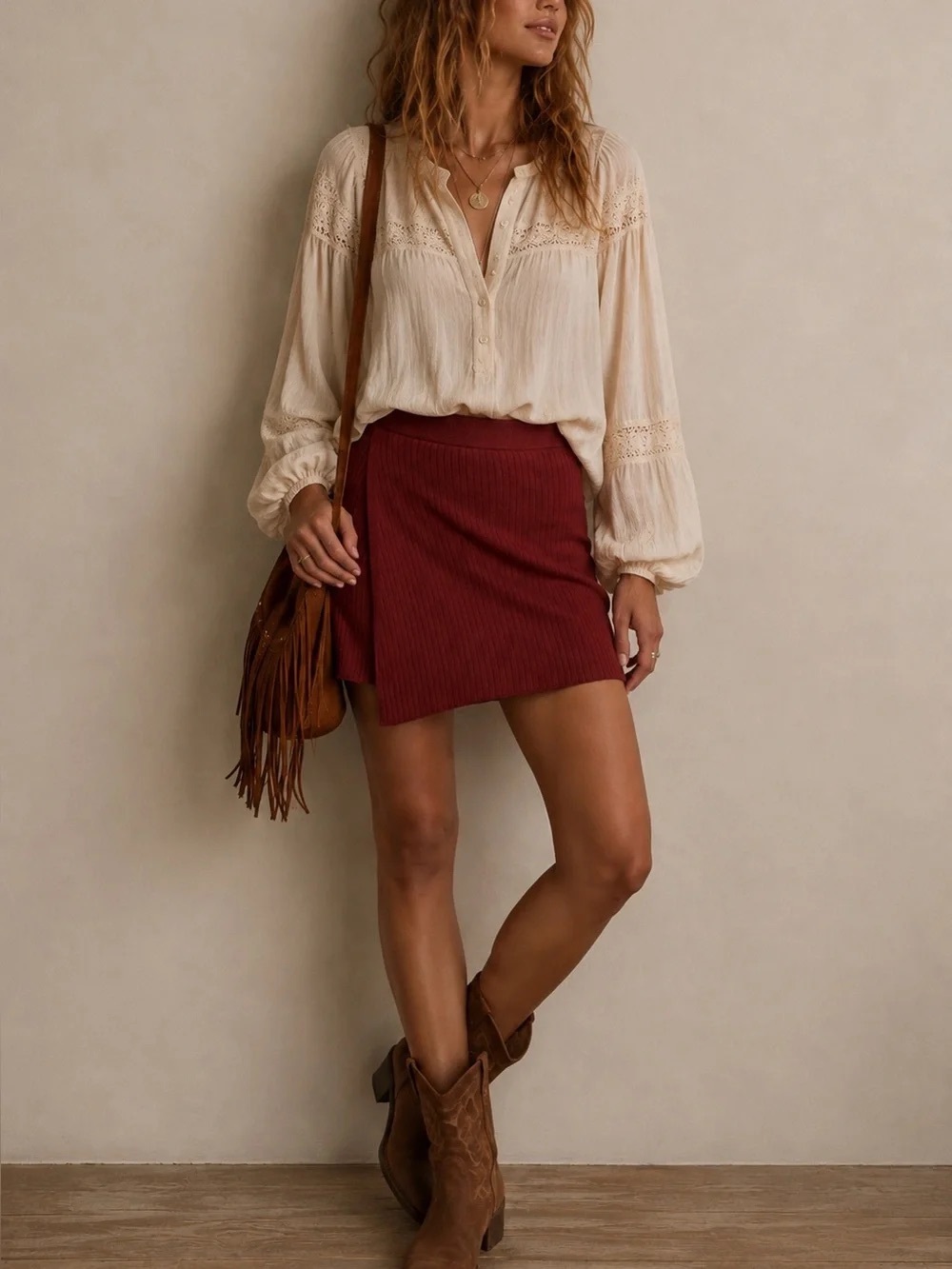 Free People Mod Wrap Skirt